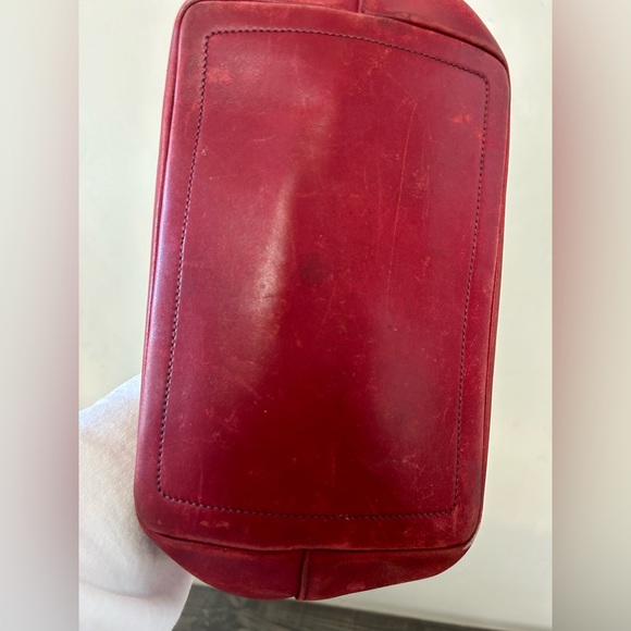 Coach bag, Red with gold hardware. VGUC - Picture 4 of 7